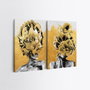 Wallity Lienzo Decorativo Multicolor de 70 x 100 cm (2 Piezas)